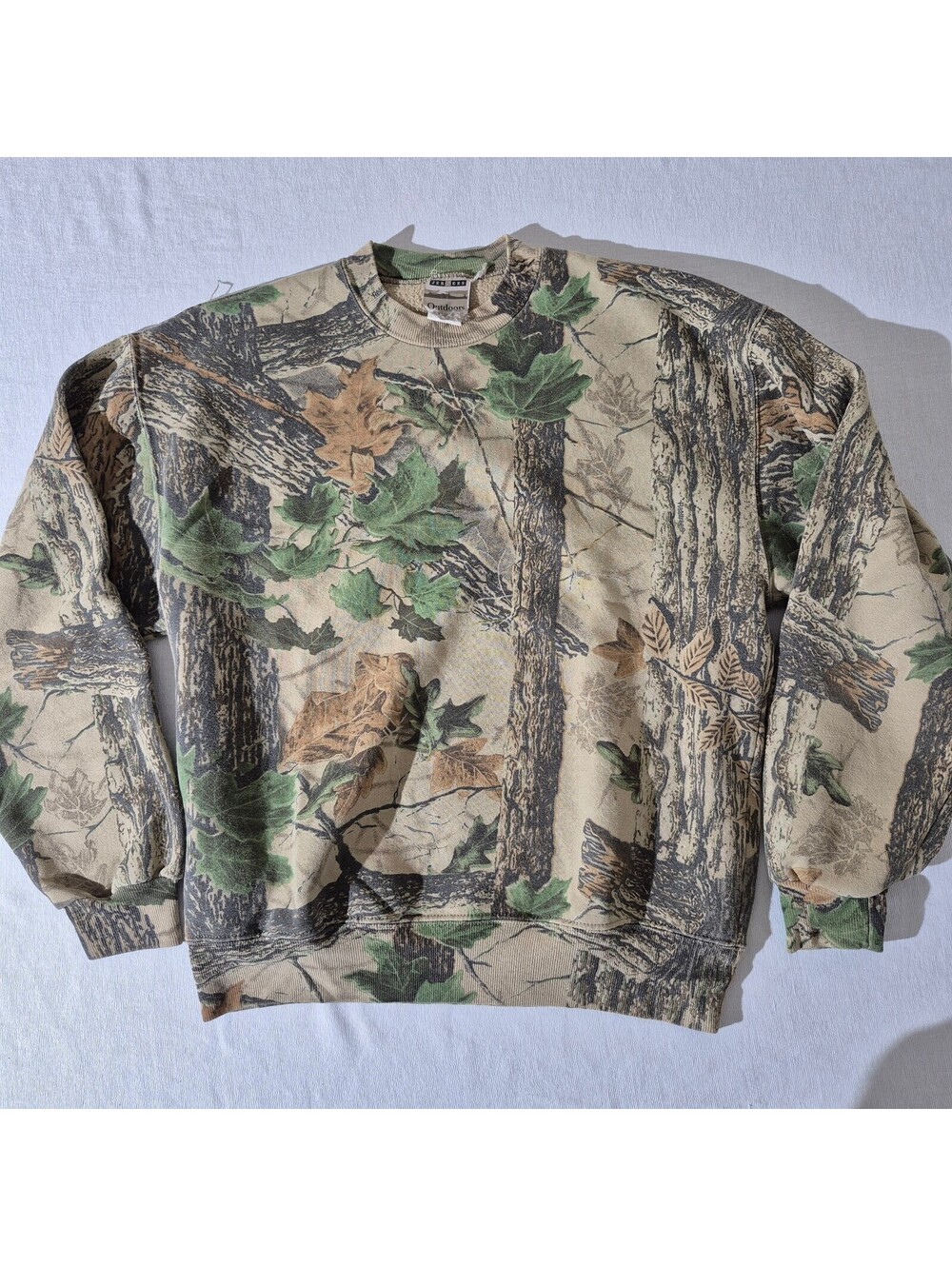 Vintage JERZEES Outdoors Realtree Camo M/L Crewneck Sweatshirt
